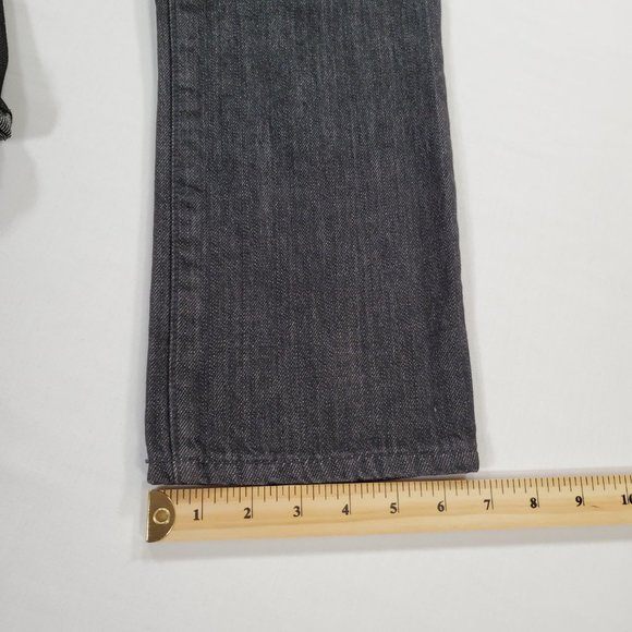 Gap Jeans Mens 32x32 Black Lightweight Denim Slim Fit Straight Classic Normcore - Picture 15 of 16